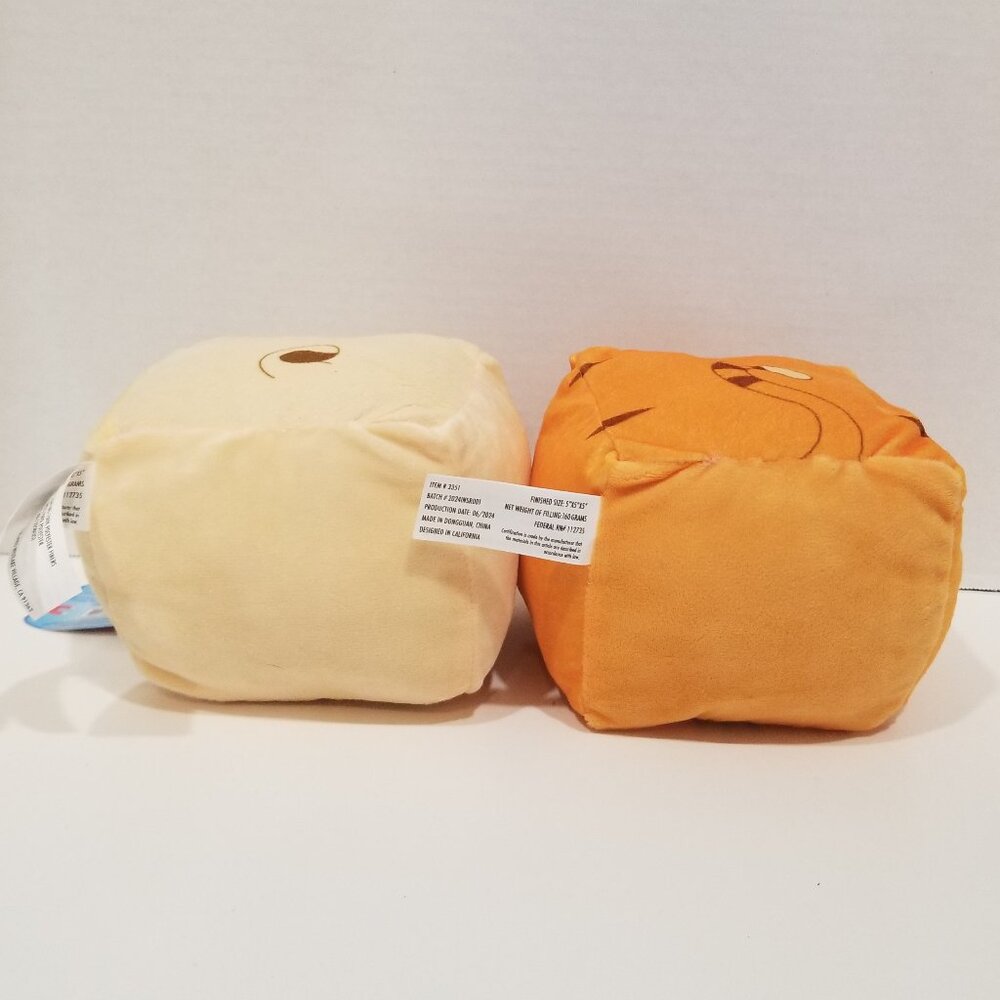 Inseparables Plush Cubes Cat and Dog, NWT - Picture 4 of 15